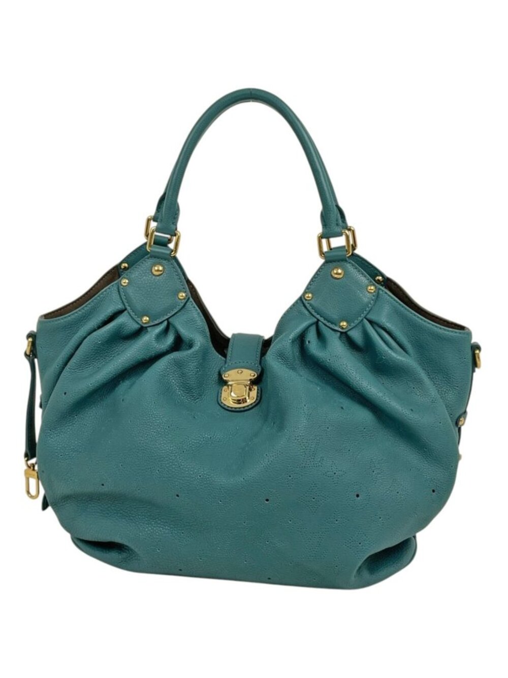 Louis Vuitton Mahina L Shoulder Bag Monogram Lagon